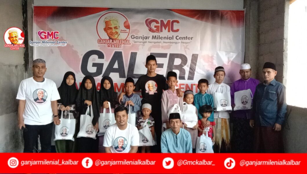 Ganjar Milenial Center Kalbar Santuni Anak Yatim, Tasyakuran dan Buka Puasa Bersama
