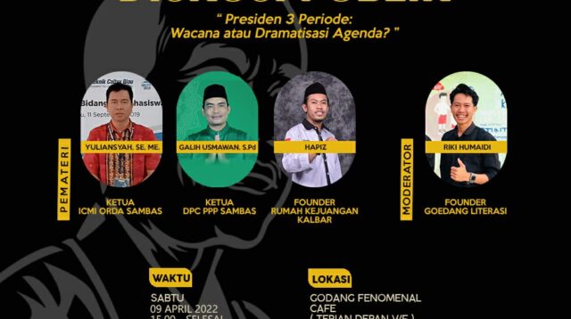 Goedang Literasi dan Rumah Kejuangan Bahas Isu Presiden 3 Periode
